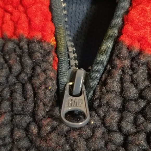 Gap red and blue teddy bear sweater - Picture 8 of 9